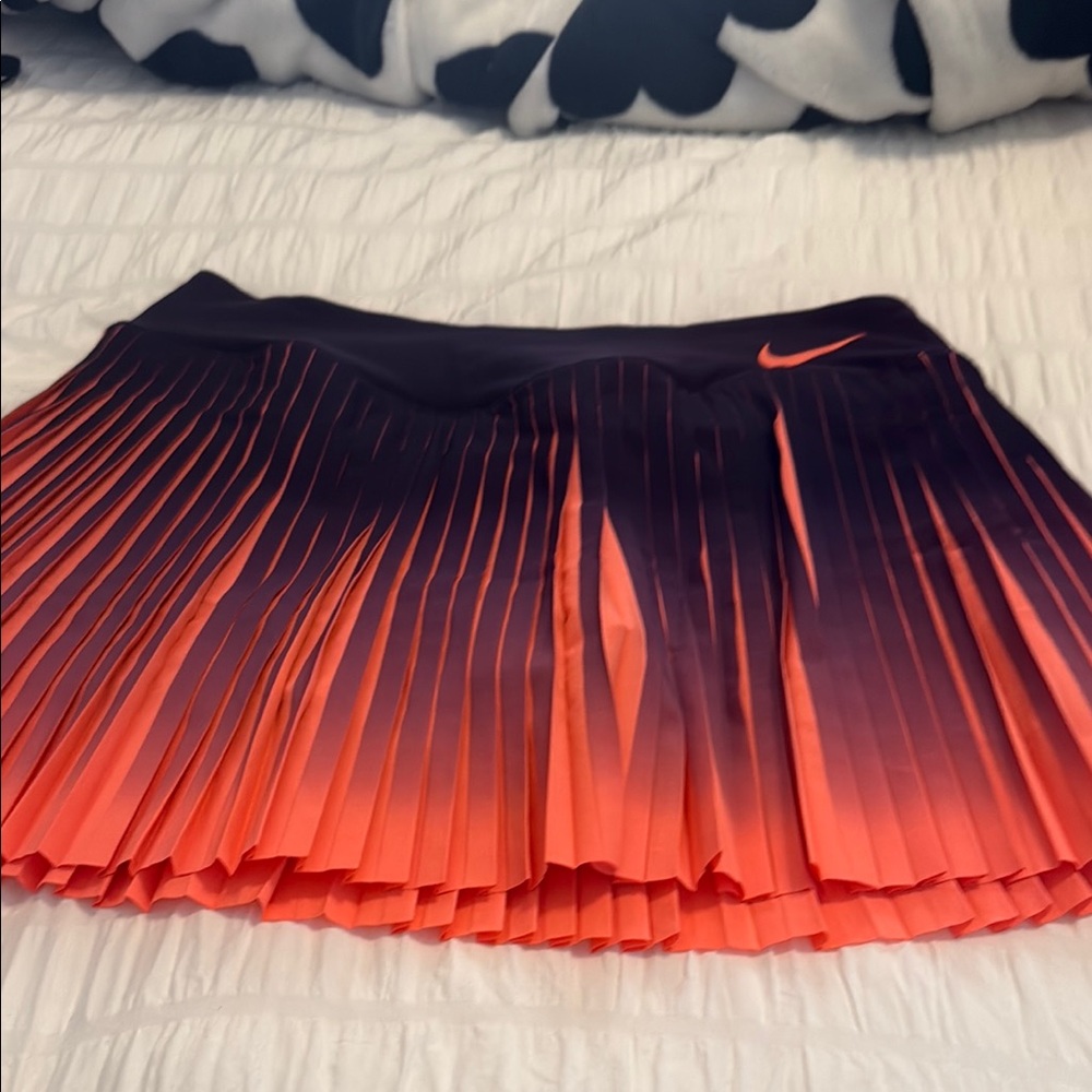 Nike Black and Orange Skater Skirt
